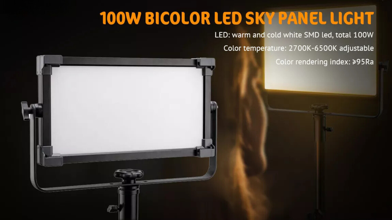 100W Bicolor LED Sky Panel Light